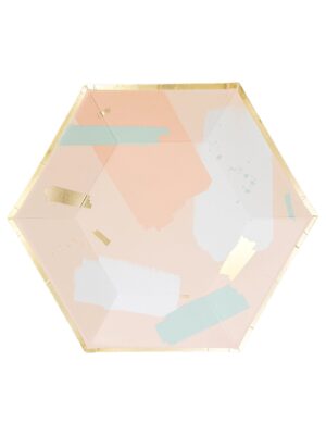 Desert Rose - Abstract Small Paper Plates