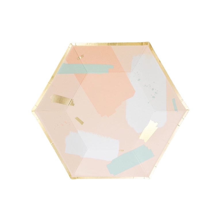 Desert Rose - Abstract Small Paper Plates