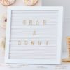Peg Board With Gold Letters