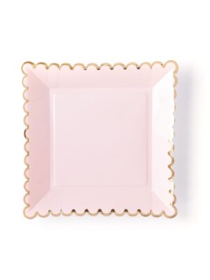 Blush Scalloped Large Plates