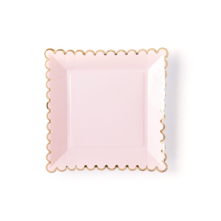 Blush Scalloped Large Plates