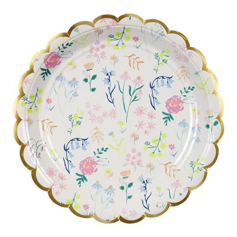 Floral Plates Large