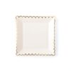 Cream Scalloped Large Plates