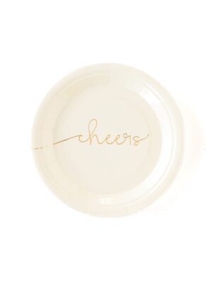 Cheers Cursive Script Small Plates