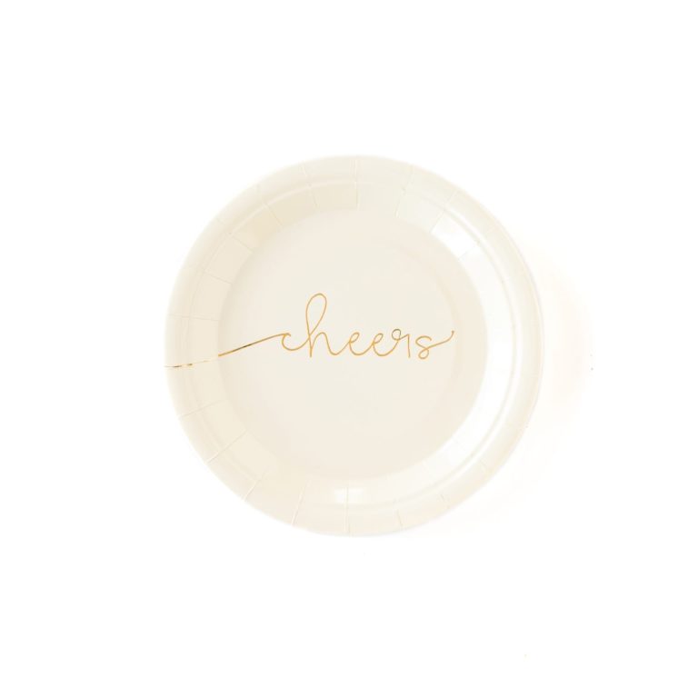 Cheers Cursive Script Small Plates