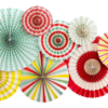 Vintage Carnival Party Fans