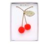 Cherry Pom Pom Necklace