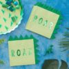 Dinosaur Spike Shaped Paper Napkins