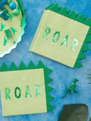 Dinosaur Spike Shaped Paper Napkins