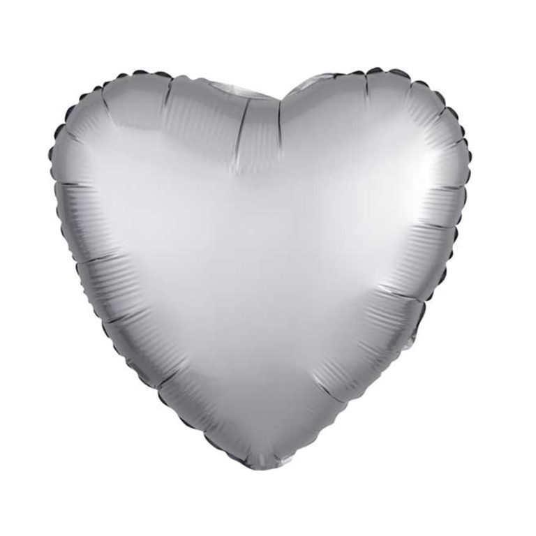 Satin Heart Mylar Balloon