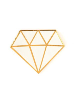 Diamond Shaped Bride to Be Cocktail Napkins
