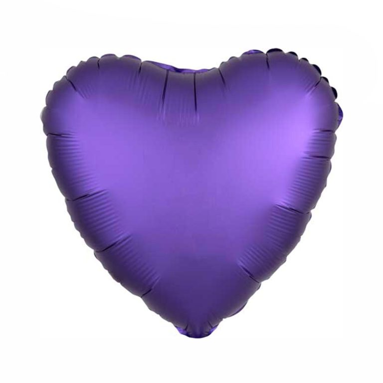 Satin Heart Mylar Balloon