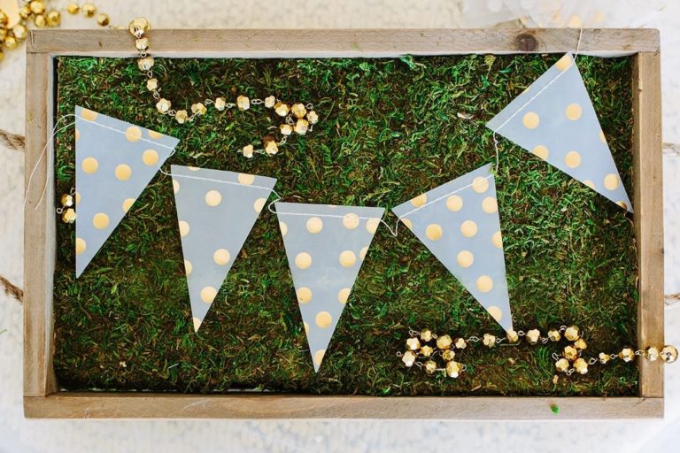 Fancy Vellum Pennant Mini Banner
