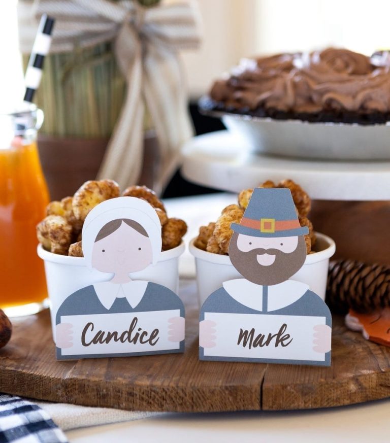 Thanksgiving Pilgrim Place Cards