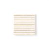 Cream Striped Cocktail Napkins