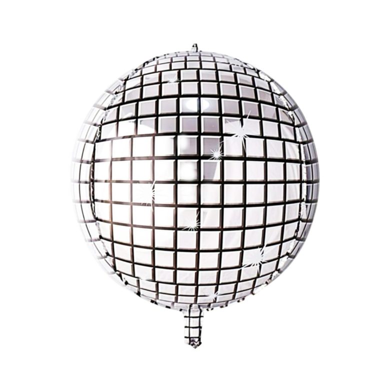 Disco Ball Mylar Balloon - Silver