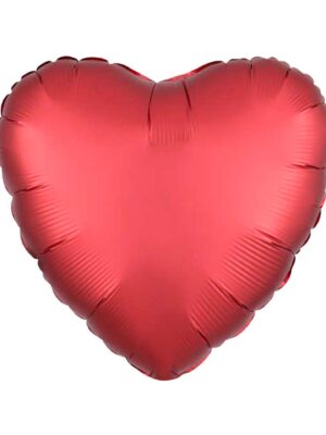 Satin Heart Mylar Balloon