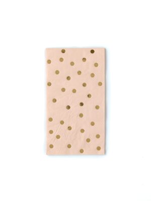 Blush Polka Dot Dinner Napkins