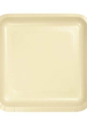 Ivory Square Dinner Plates
