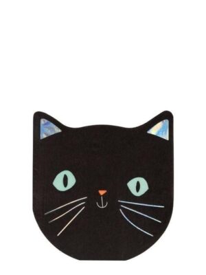 Black Cat Halloween Napkins