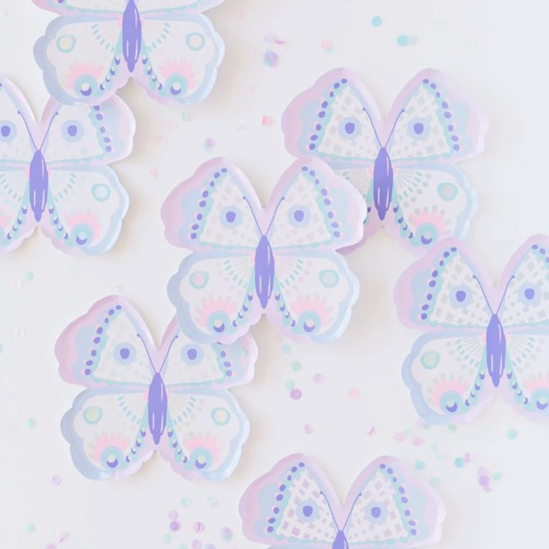 Flutter Butterfly Plates