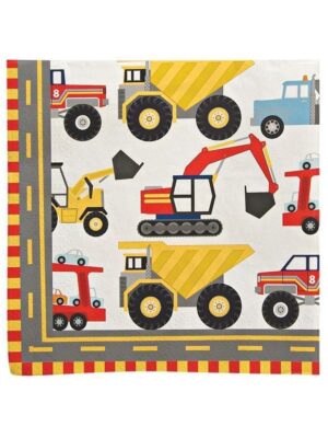 Construction Big Rig Small Napkins