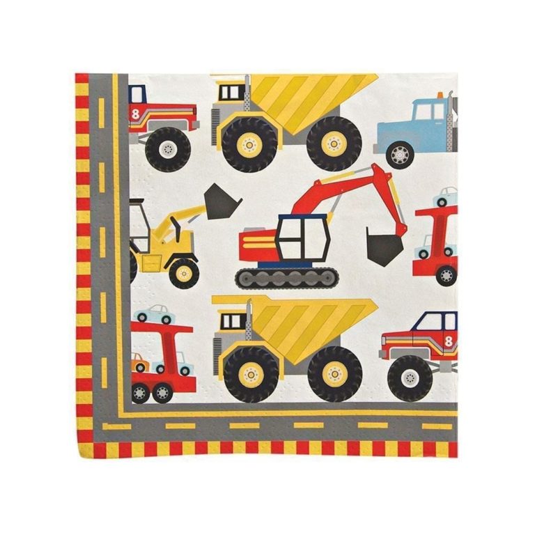 Construction Big Rig Small Napkins
