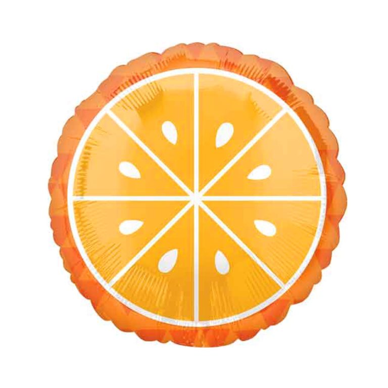 Orange Balloon - Orange Party Decorations - Citrus Decorations, Tutti Fruitti Party, Tropical Party, Orange Mylar Balloon 17 Inch
