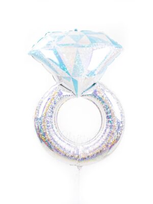Diamond Engagement Ring Mylar Balloon