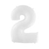 Giant Bright White Number Balloon - 40 Inches