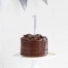 Silver Acrylic Cake Topper - Number 1