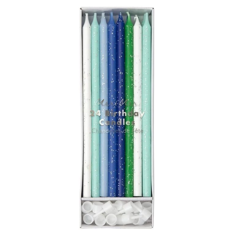 Blue Birthday Candles