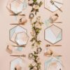 Desert Rose - Colorblock Lunch Paper Napkins
