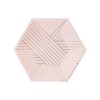 Amethyst - Pale Pink Striped Small Paper Plates