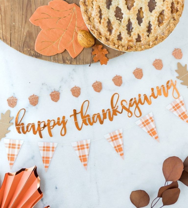 Autumn Leaf Mini Banner