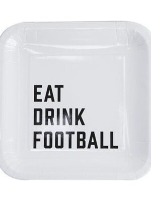 Eat Drink Football Appetizer Plate by Cakewalk