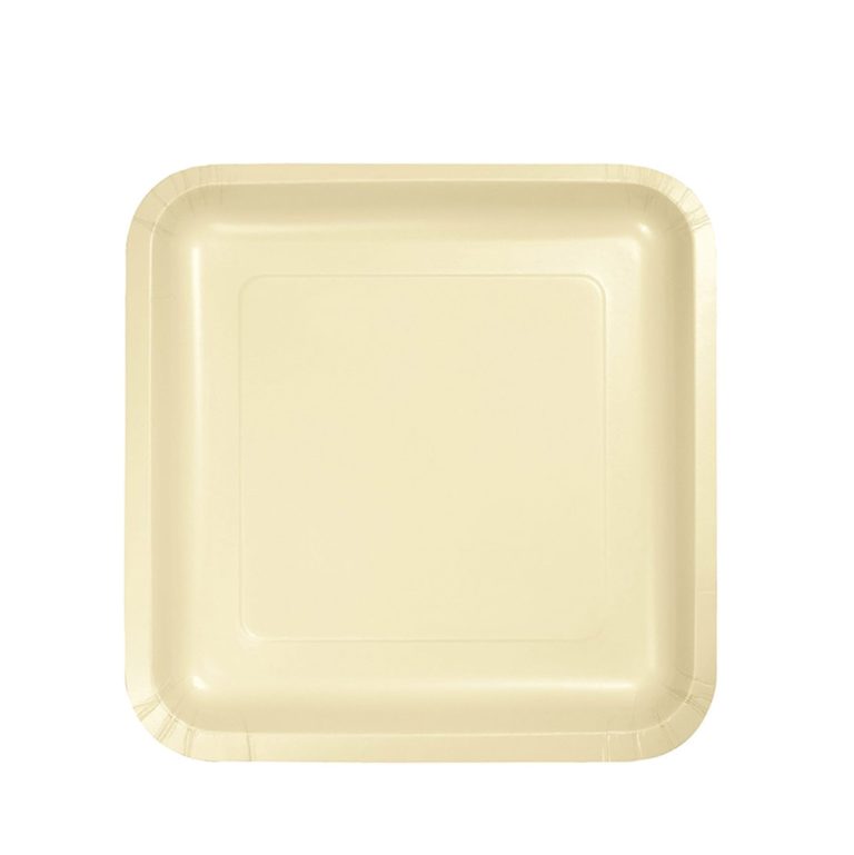 Ivory Square Dessert Plates