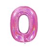 Giant Holographic Hot Pink Number Balloon - 40 Inches