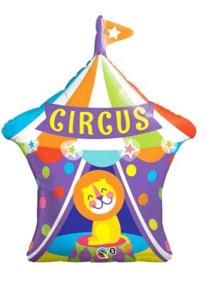 Circus Big Top Mylar Balloon