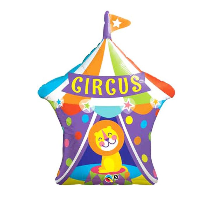 Circus Big Top Mylar Balloon