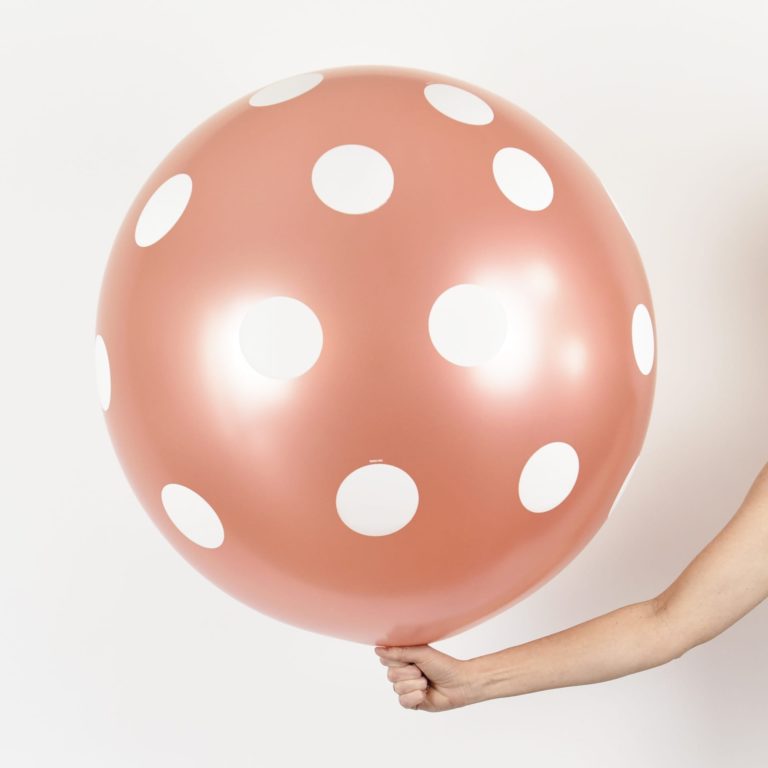 Giant Polka Dot Printed Latex Balloons