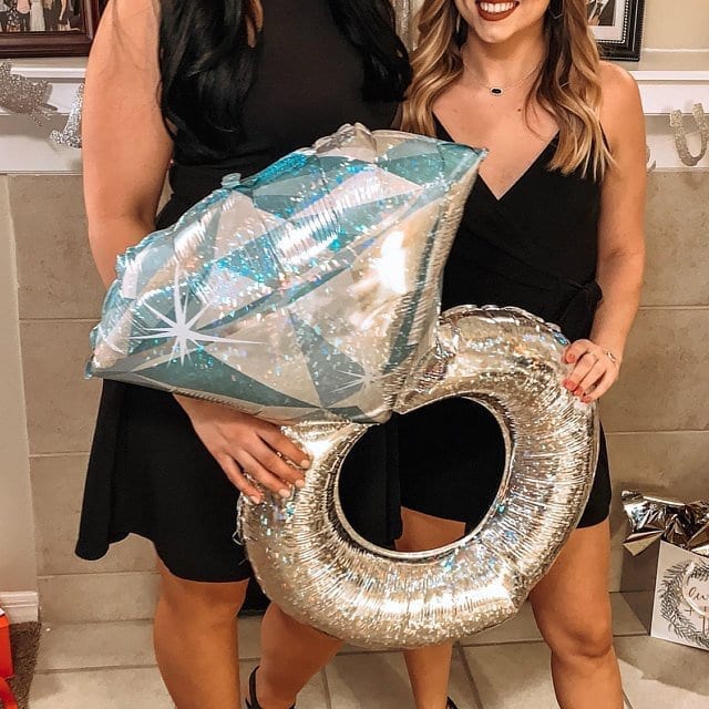 Diamond Engagement Ring Mylar Balloon