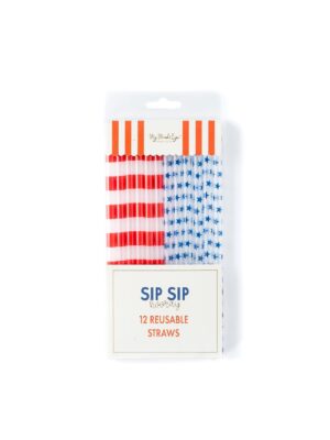 4th of July Reusable Straws