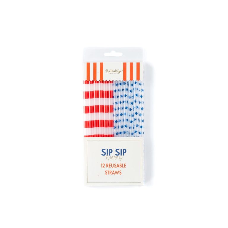 4th of July Reusable Straws