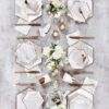 Blanc - White Marble Lunch Paper Napkins
