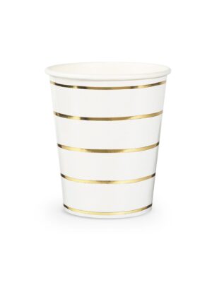 Frenchie Striped Cups - Gold