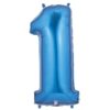 Giant Blue Number Balloon - 40 Inches