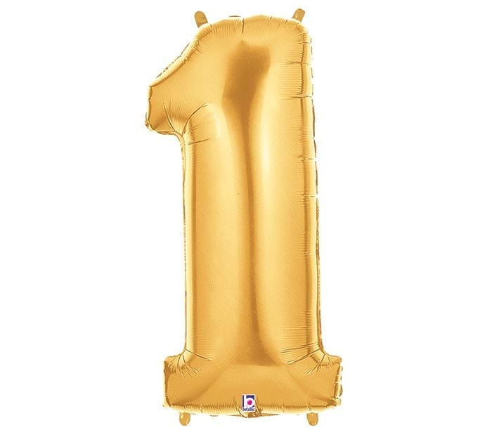 Giant Gold Number Balloon - 40 Inches
