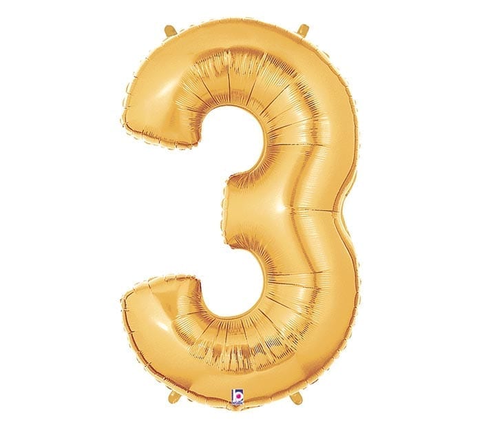 Giant Gold Number Balloon - 40 Inches