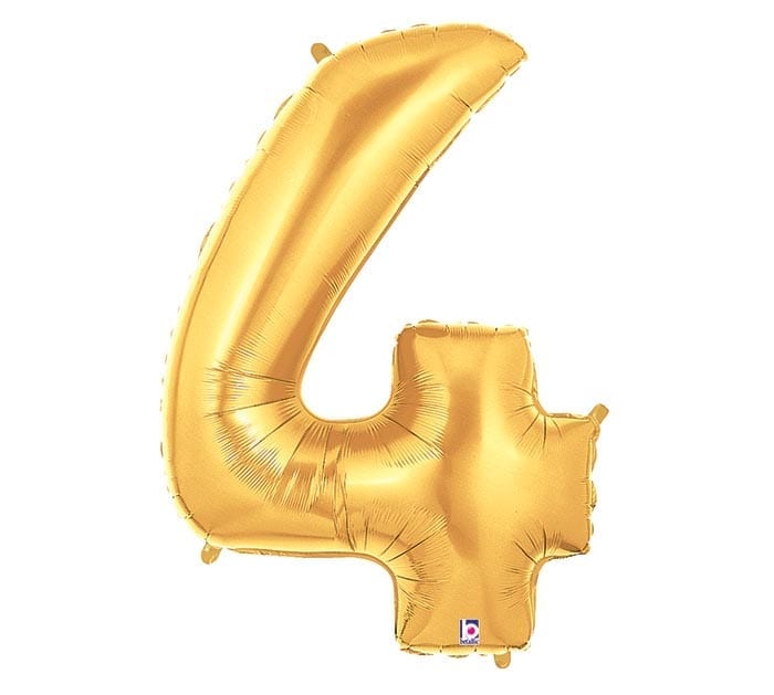 Giant Gold Number Balloon - 40 Inches